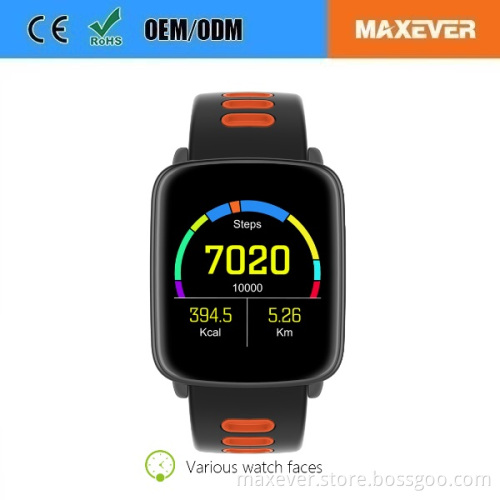 1.54" Touch Screen Sport Fitness Swimming IP68 Waterproof Smartwatch GV68